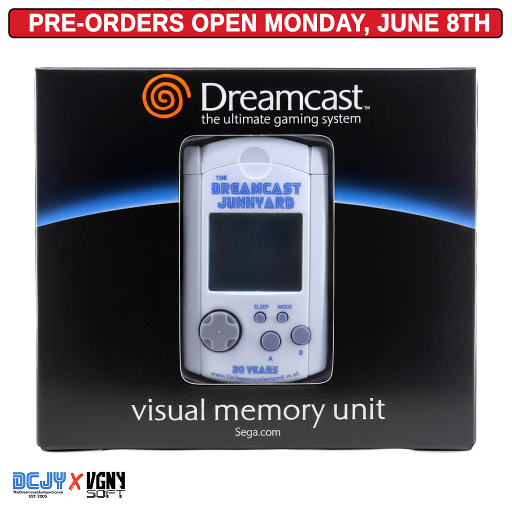 DCJY 20th ANN LIMITED EDITION VMU – Dreamcast Junkyard 20th Anniversary Memory Card