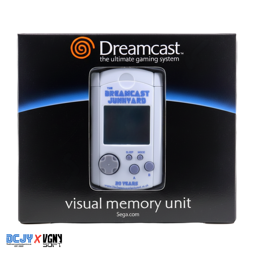 DCJY 20th ANN LIMITED EDITION VMU – Dreamcast Junkyard 20th Anniversary Memory Card