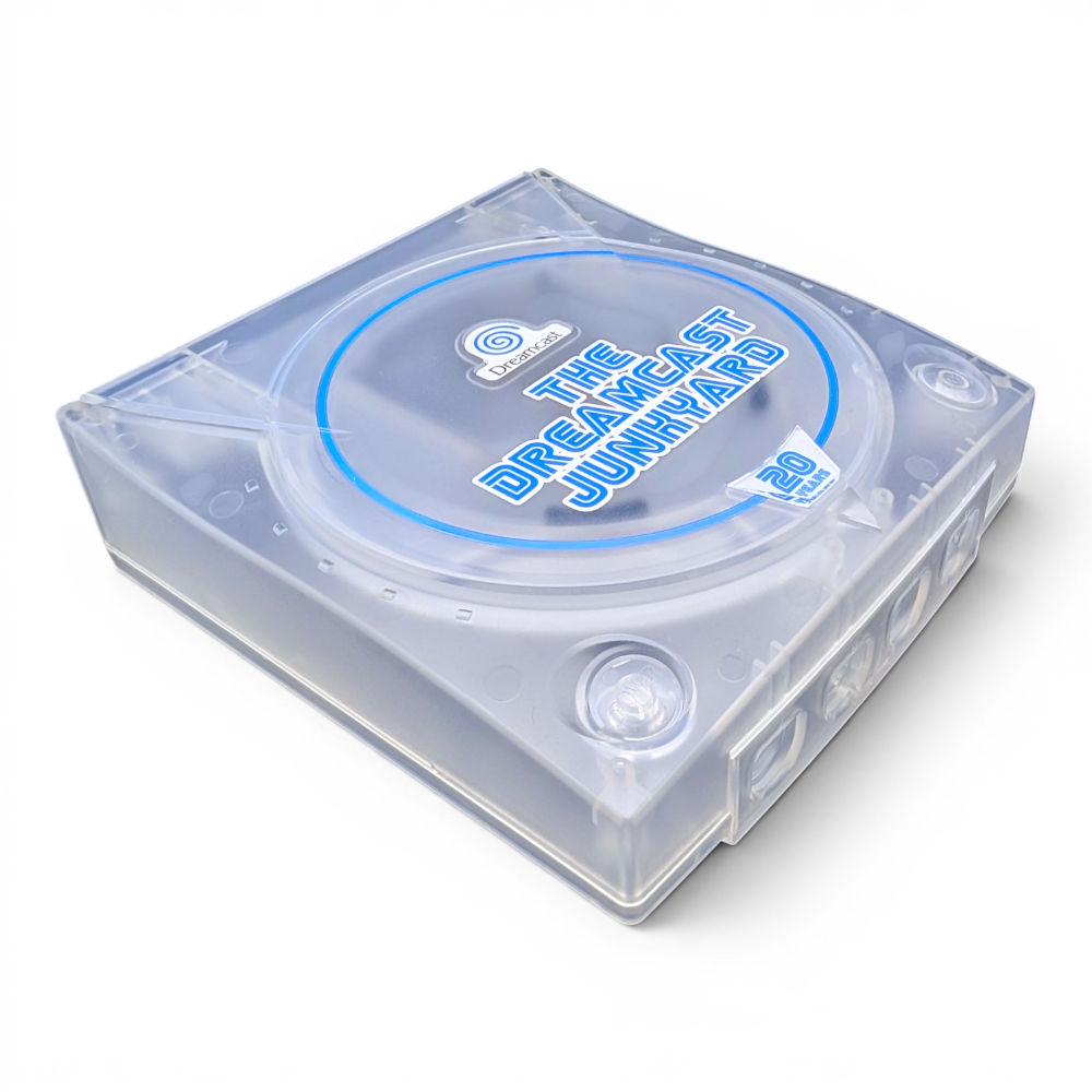 DCJY 20th ANN LIMITED EDITION DREAMCAST SYSTEM SHELL – Custom Clear Replacement Housing