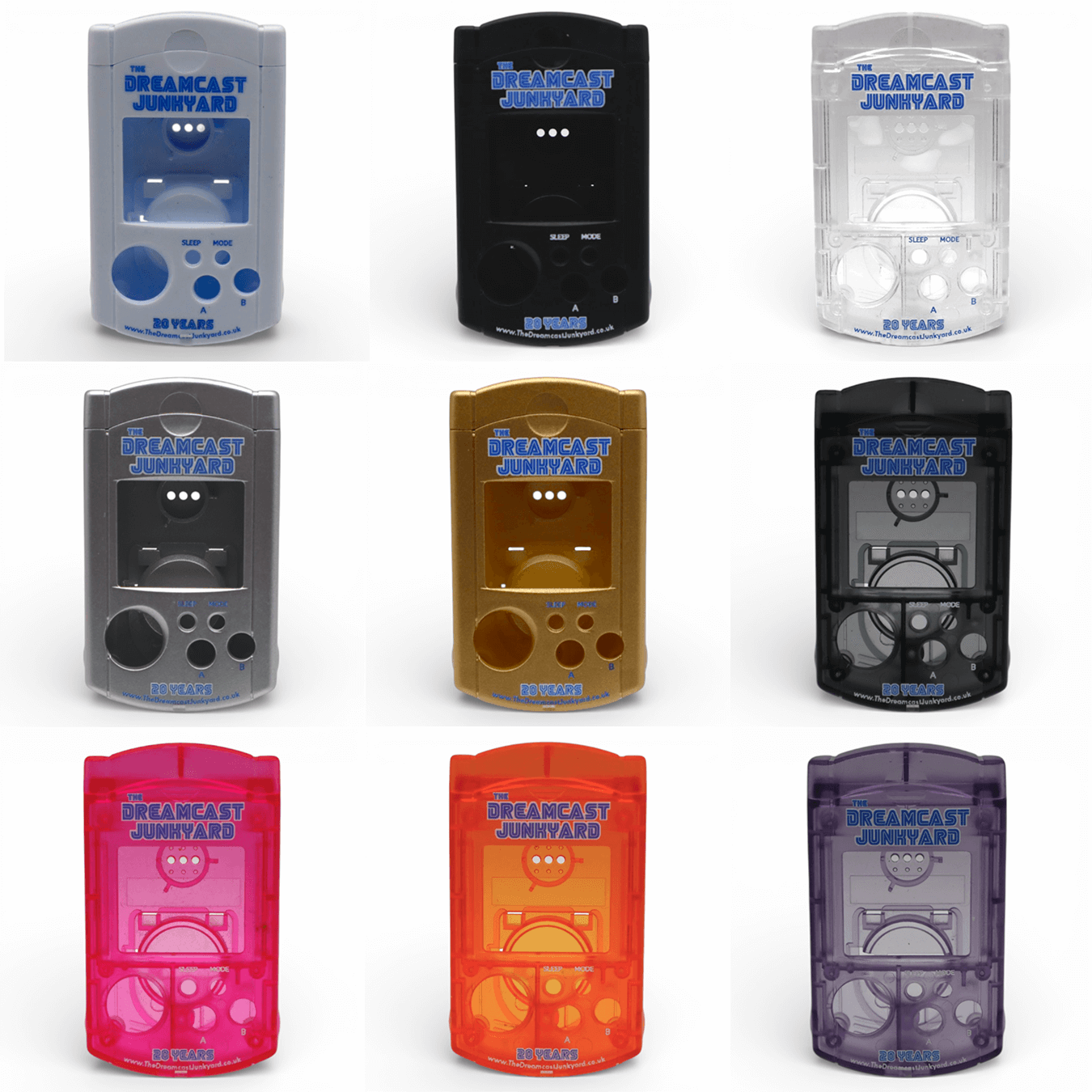 DCJY 20th ANN LIMITED EDITION VMU SHELL – Custom Dreamcast Memory Unit Housing